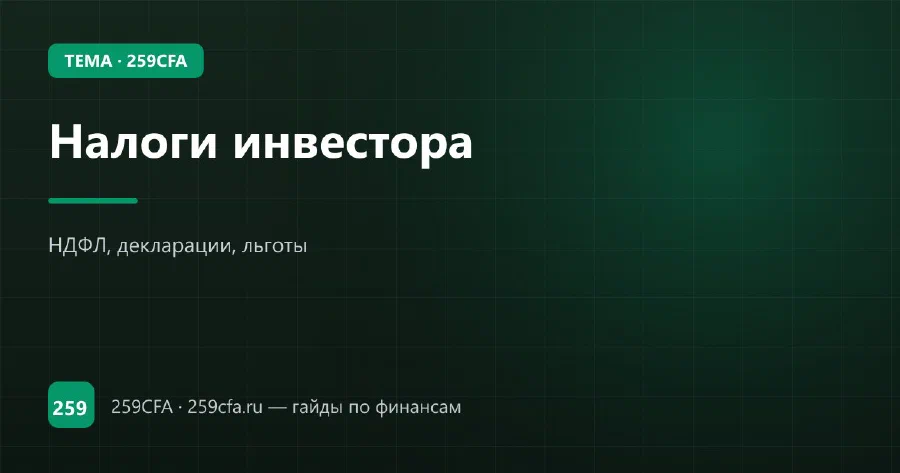 Налоги инвестора — гайд по теме