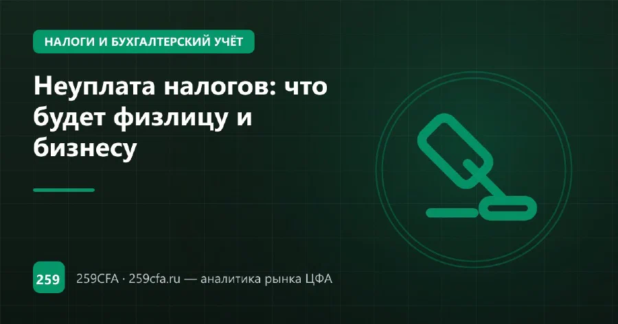 Неуплата налогов: что будет физлицу и бизнесу