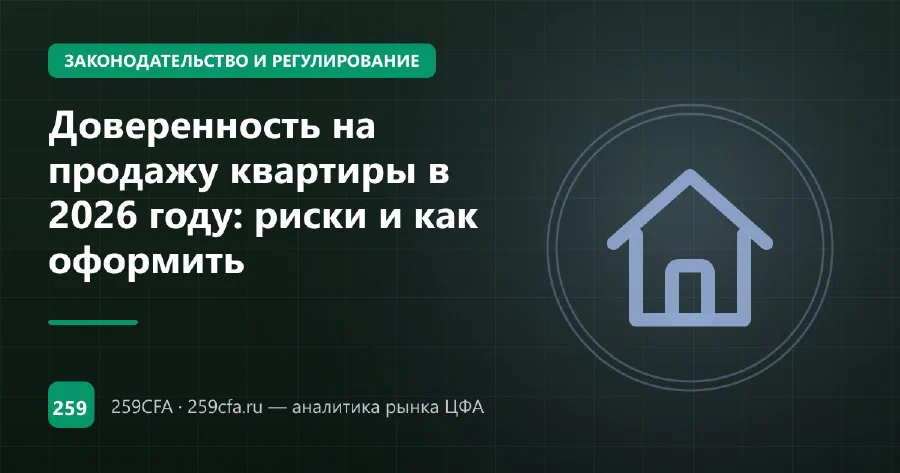 Доверенность на продажу квартиры в 2026 году: риски и как оформить