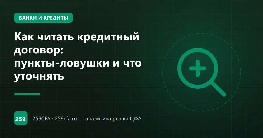 Как читать кредитный договор: пункты-ловушки и что уточнять