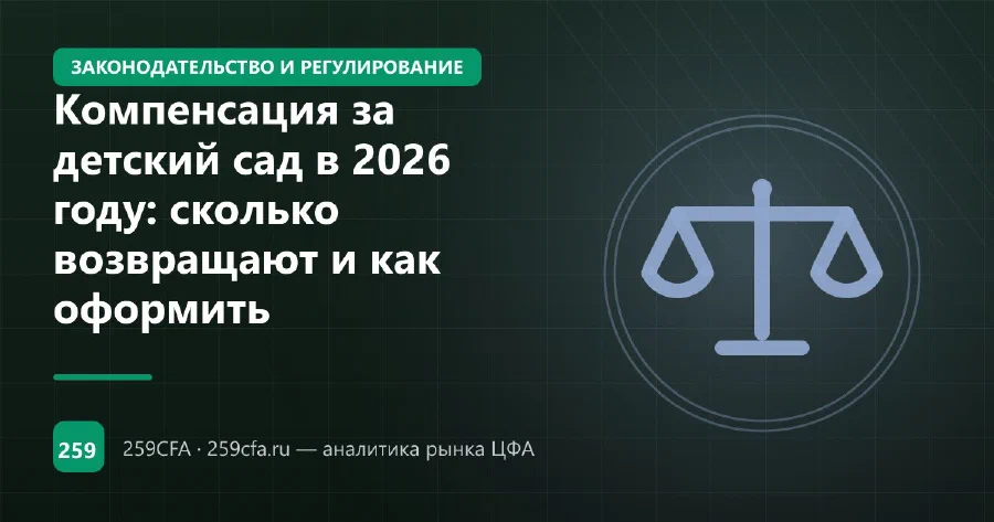 Компенсация за детский сад в 2026 году: сколько возвращают и как оформить