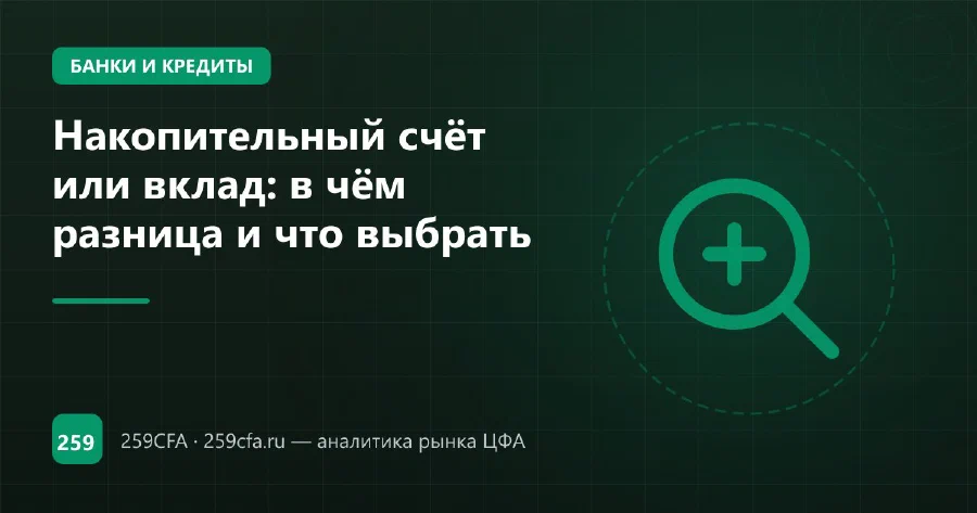 Накопительный счёт или вклад: в чём разница и что выбрать