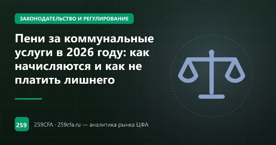 Пени за коммунальные услуги в 2026 году: как начисляются и как не платить лишнего