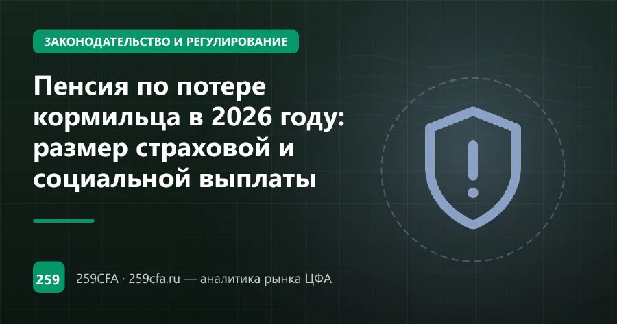 Пенсия по потере кормильца в 2026 году: размер страховой и социальной выплаты