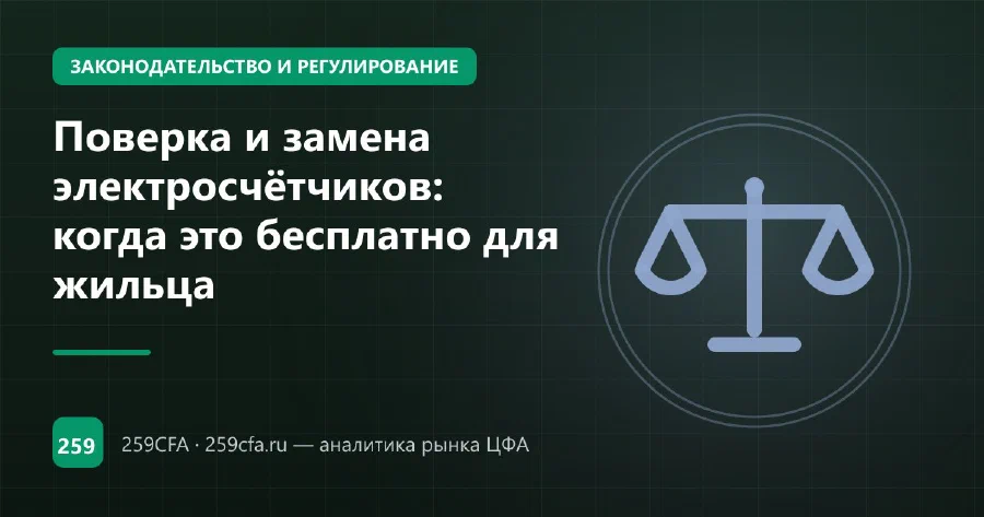 Поверка и замена электросчётчиков: когда это бесплатно для жильца