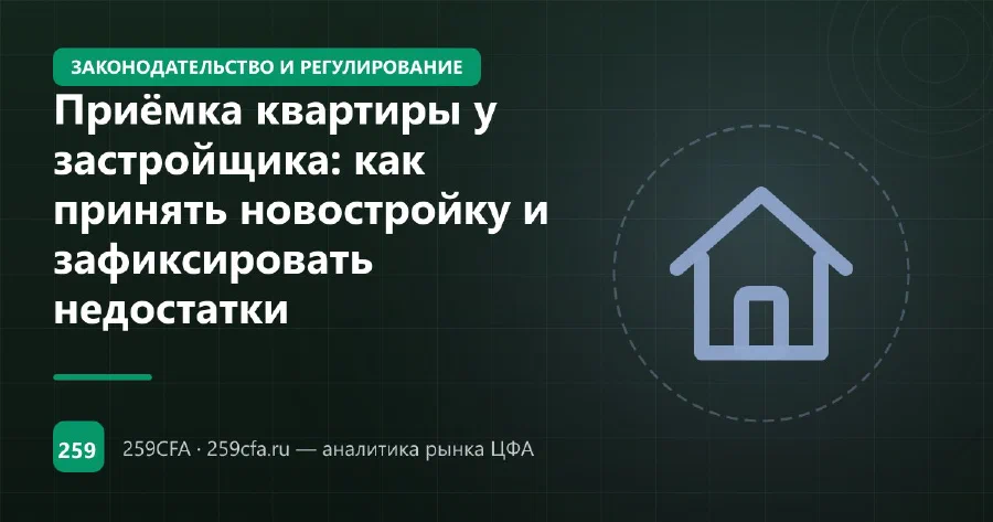 Приёмка квартиры у застройщика: как принять новостройку и зафиксировать недостатки