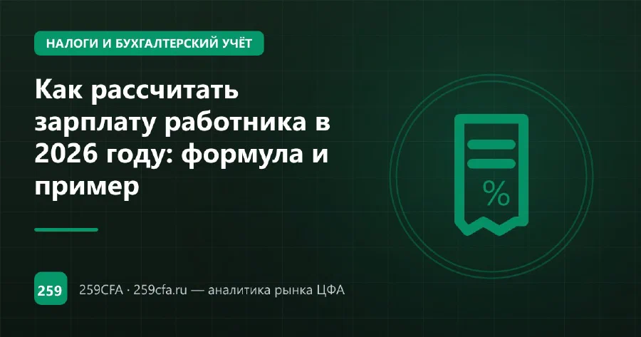 Как рассчитать зарплату работника в 2026 году: формула и пример