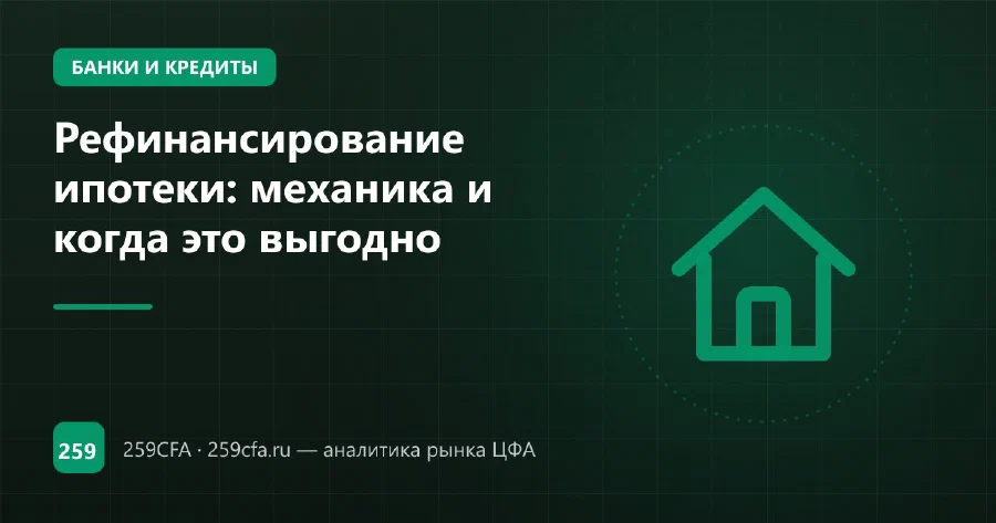 Рефинансирование ипотеки: механика и когда это выгодно