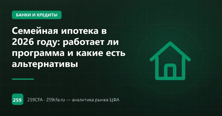 Семейная ипотека в 2026 году: работает ли программа и какие есть альтернативы