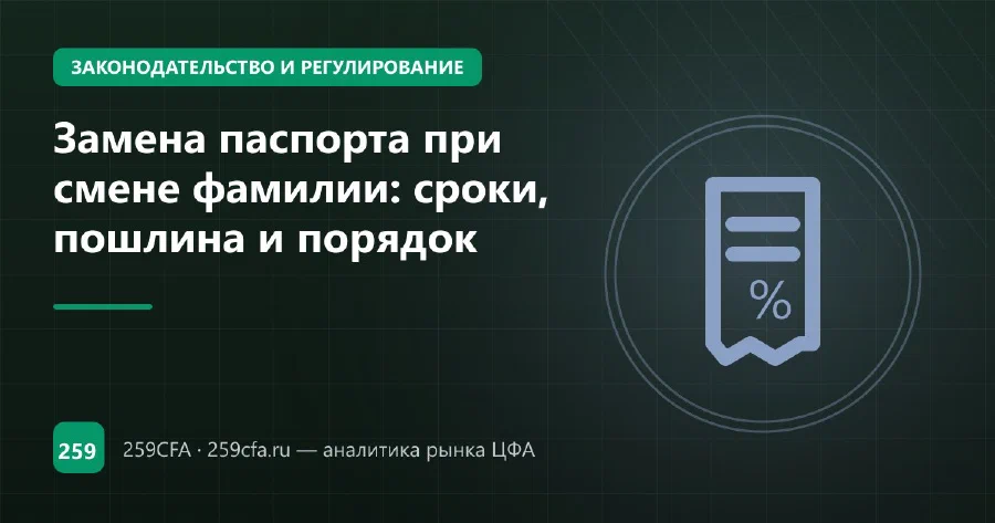 Замена паспорта при смене фамилии: сроки, пошлина и порядок
