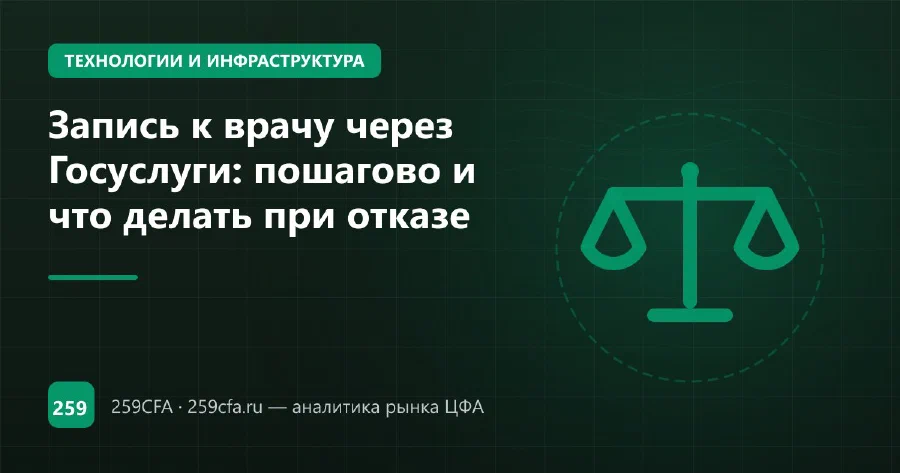 Запись к врачу через Госуслуги: пошагово и что делать при отказе
